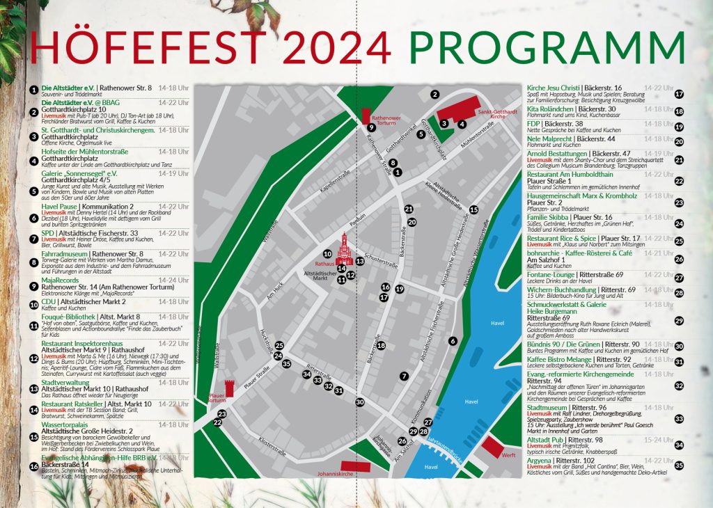 Programm Höfefest 2024